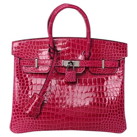 hermes birkin 25 pink|hermes birkin 25 crocodile.